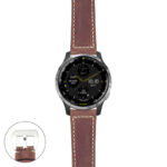 g.d2a.p560a Main Rust StrapsCo DASSARI Salvage Thick Padded Distressed Italian Leather Watch Band Strap with Silver Buckle