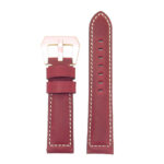 g.d2a.p560a Up Red StrapsCo DASSARI Salvage Thick Padded Distressed Italian Leather Watch Band Strap with Rose Gold Buckle