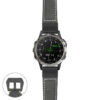 g.d2d.p560a Main Black StrapsCo DASSARI Salvage Thick Padded Distressed Italian Leather Watch Band Strap with Matte Black Buckle