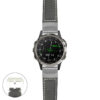 g.d2d.p560a Main Black StrapsCo DASSARI Salvage Thick Padded Distressed Italian Leather Watch Band Strap with Silver Buckle