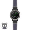 g.d2d.p560a Main Blue StrapsCo DASSARI Salvage Thick Padded Distressed Italian Leather Watch Band Strap with Matte Black Buckle