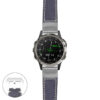 g.d2d.p560a Main Blue StrapsCo DASSARI Salvage Thick Padded Distressed Italian Leather Watch Band Strap with Silver Buckle