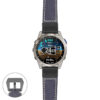 g.d2m1.p560a Main Blue StrapsCo DASSARI Salvage Thick Padded Distressed Italian Leather Watch Band Strap with Matte Black Buckle