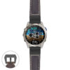 g.d2m1.p560a Main Dark Brown StrapsCo DASSARI Salvage Thick Padded Distressed Italian Leather Watch Band Strap with Matte Black Buckle