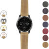 g.dax10.p560a Gallery Beige StrapsCo DASSARI Salvage Thick Padded Distressed Italian Leather Watch Band Strap