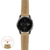 g.dax10.p560a Main Beige StrapsCo DASSARI Salvage Thick Padded Distressed Italian Leather Watch Band Strap with Rose Gold Buckle