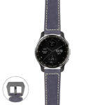g.dax10.p560a Main Blue StrapsCo DASSARI Salvage Thick Padded Distressed Italian Leather Watch Band Strap with Matte Black Buckle