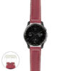 g.dax10.p560a Main Red StrapsCo DASSARI Salvage Thick Padded Distressed Italian Leather Watch Band Strap with Silver Buckle