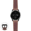 g.dax10.p560a Main Rust StrapsCo DASSARI Salvage Thick Padded Distressed Italian Leather Watch Band Strap with Matte Black Buckle