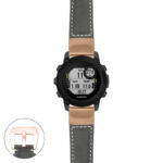 g.dg1.p560a Main Black StrapsCo DASSARI Salvage Thick Padded Distressed Italian Leather Watch Band Strap with Rose Gold Buckle