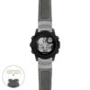 g.dg1.p560a Main Black StrapsCo DASSARI Salvage Thick Padded Distressed Italian Leather Watch Band Strap with Silver Buckle