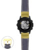 g.dg1.p560a Main Blue StrapsCo DASSARI Salvage Thick Padded Distressed Italian Leather Watch Band Strap with Yellow Gold Buckle