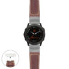 g.f6.p560a Main Rust StrapsCo DASSARI Salvage Thick Padded Distressed Italian Leather Watch Band Strap with Silver Buckle