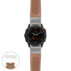 g.f6.p560a Main Tan StrapsCo DASSARI Salvage Thick Padded Distressed Italian Leather Watch Band Strap with Silver Buckle