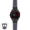 g.f7.p560a Main Blue StrapsCo DASSARI Salvage Thick Padded Distressed Italian Leather Watch Band Strap with Matte Black Buckle