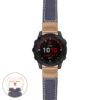 g.f7.p560a Main Blue StrapsCo DASSARI Salvage Thick Padded Distressed Italian Leather Watch Band Strap with Rose Gold Buckle
