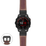 g.f7.p560a Main Rust StrapsCo DASSARI Salvage Thick Padded Distressed Italian Leather Watch Band Strap with Matte Black Buckle