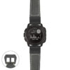 g.i.p560a Main Black StrapsCo DASSARI Salvage Thick Padded Distressed Italian Leather Watch Band Strap with Matte Black Buckle