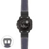 g.i.p560a Main Blue StrapsCo DASSARI Salvage Thick Padded Distressed Italian Leather Watch Band Strap with Matte Black Buckle