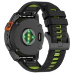 g.r80.1.11 Back Black & Green StrapsCo Colorblock Endurance Watch Band Strap for Garmin Fenix 7 Pro 7S Pro 7X Pro