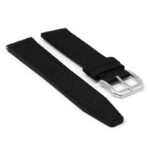 iw10.1 Angle Black DASSARI Kevlar Nylon Leather Watch Band Strap 20mm 21mm 22mm