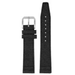 iw10.1 Up Black DASSARI Kevlar Nylon Leather Watch Band Strap 20mm 21mm 22mm