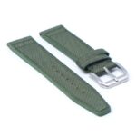 iw10.11 Angle Army Green DASSARI Kevlar Nylon Leather Watch Band Strap 20mm 21mm 22mm