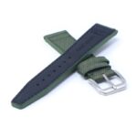 iw10.11 Cross Army Green DASSARI Kevlar Nylon Leather Watch Band Strap 20mm 21mm 22mm