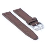 iw10.2 Angle Brown DASSARI Kevlar Nylon Leather Watch Band Strap 20mm 21mm 22mm