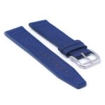 iw10.5 Angle Navy Blue DASSARI Kevlar Nylon Leather Watch Band Strap 20mm 21mm 22mm