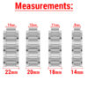 m.crt1 Measurements StrapsCo Stainless Steel Bracelet Watch Band Strap for Cartier Ballon Blue