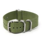 nt17.11 Round Army Green StrapsCo Tactical Nylon One Piece Military Watch Band Strap 20mm 22mm 24mm