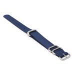 nt17.5 Angle Blue StrapsCo Tactical Nylon One Piece Military Watch Band Strap 20mm 22mm 24mm