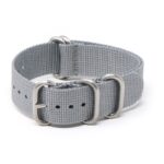 nt17.7 Round Grey StrapsCo Tactical Nylon One Piece Military Watch Band Strap 20mm 22mm 24mm