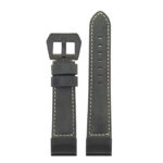 p560a Up Black StrapsCo DASSARI Salvage Thick Padded Distressed Italian Leather Watch Band Strap with Matte Black Buckle