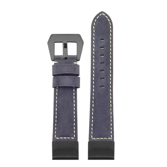 p560a Up Blue StrapsCo DASSARI Salvage Thick Padded Distressed Italian Leather Watch Band Strap with Matte Black Buckle