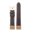 p560a Up Dark Brown StrapsCo DASSARI Salvage Thick Padded Distressed Italian Leather Watch Band Strap with Rose Gold Buckle