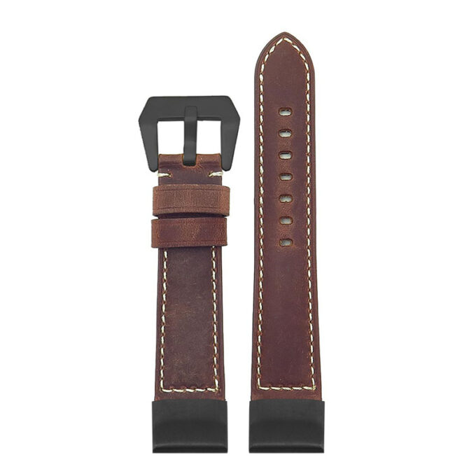 p560a Up Rust StrapsCo DASSARI Salvage Thick Padded Distressed Italian Leather Watch Band Strap with Matte Black Buckle