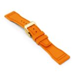 cl.fk18.12.yg Main Orange DASSARI Aviator FKM Rubber Pilot Watch Band Strap 20mm 21mm 22mmRose Gold Clasp