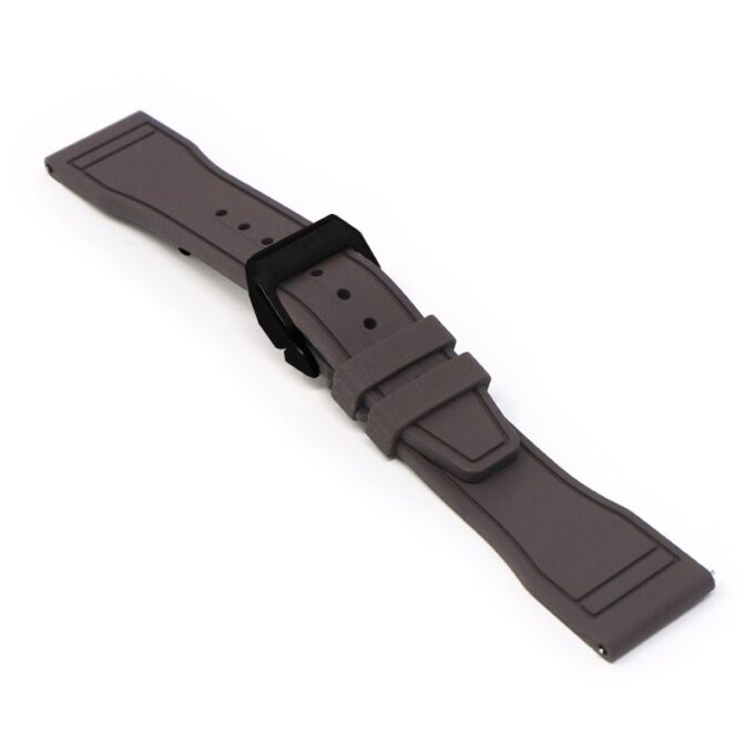 cl.fk18.2.mb Main Brown DASSARI Aviator FKM Rubber Pilot Watch Band Strap 20mm 21mm 22mmBlack Clasp