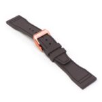 cl.fk18.2.rg Main Brown DASSARI Aviator FKM Rubber Pilot Watch Band Strap 20mm 21mm 22mmRose Gold Clasp