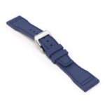 cl.fk18.5.bs Main Navy Blue DASSARI Aviator FKM Rubber Pilot Watch Band Strap 20mm 21mm 22mmBrushed Silver Clasp