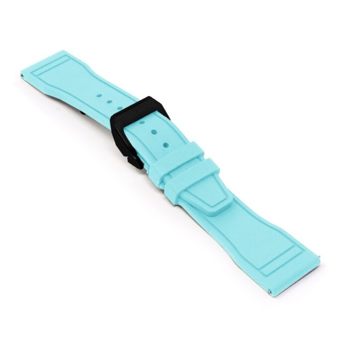 cl.fk18.5b.mb Main Light Blue DASSARI Aviator FKM Rubber Pilot Watch Band Strap 20mm 21mm 22mmBlack Clasp