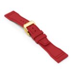 cl.fk18.6.yg Main Red DASSARI Aviator FKM Rubber Pilot Watch Band Strap 20mm 21mm 22mmRose Gold Clasp