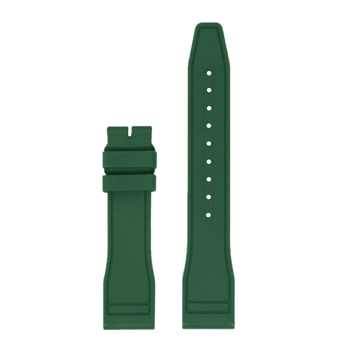 fk18.11.nb Up Green DASSARI Aviator FKM Rubber Pilot Watch Band Strap 20mm 21mm 22mm No Clasp