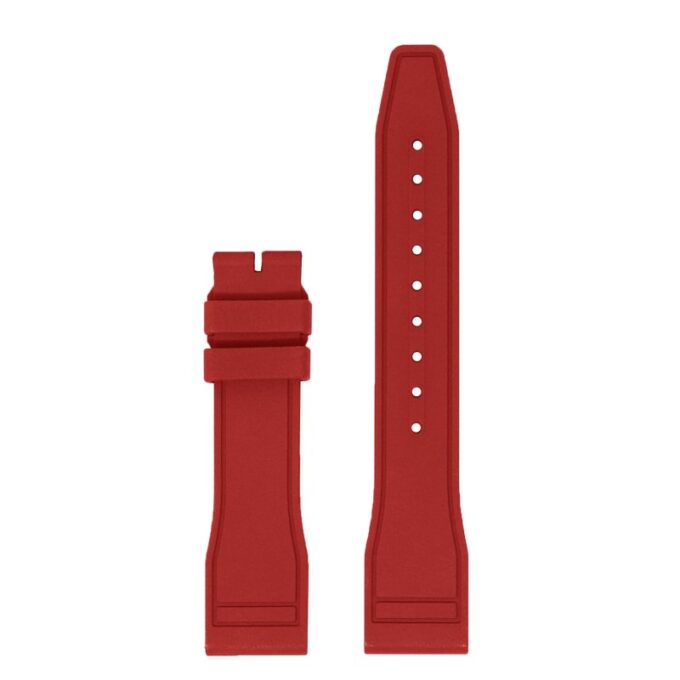 fk18.6.nb Up Red DASSARI Aviator FKM Rubber Pilot Watch Band Strap 20mm 21mm 22mm No Clasp