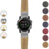 g.dmk1.p560a Gallery Beige StrapsCo DASSARI Salvage Thick Padded Distressed Italian Leather Watch Band Strap with Silver Buckle