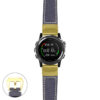 g.dmk1.p560a Main Blue StrapsCo DASSARI Salvage Thick Padded Distressed Italian Leather Watch Band Strap with Yellow Gold Buckle