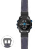 g.dmk2i.p560a Main Blue StrapsCo DASSARI Salvage Thick Padded Distressed Italian Leather Watch Band Strap with Matte Black Buckle