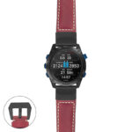 g.dmk2i.p560a Main Red StrapsCo DASSARI Salvage Thick Padded Distressed Italian Leather Watch Band Strap with Matte Black Buckle